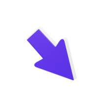 Arrow And Symbol 3D Icon png