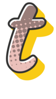 Comic Halftone Alphabet Letter and Number png