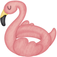 Pink flamingo pool float png