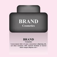Realistic Cosmetics Bottle Design vector