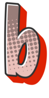 Comic Halftone Alphabet Letter and Number png