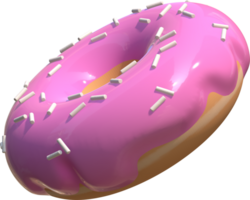 3d Donut Boston vitré Chocolat png