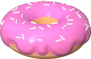 3d Donut Boston vitré Chocolat png