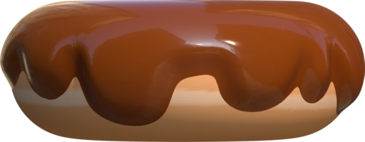 3d Donut Boston vitré Chocolat png