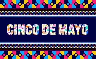 5 5 mayo es cinco Delaware mayonesa antecedentes modelo. fiesta concepto. utilizar a fondo, bandera, cartel, tarjeta, y póster diseño modelo con texto inscripción y estándar color. ilustración. vector