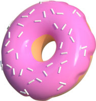 3d Donut Boston Glazed Chocolate png