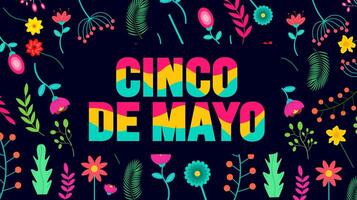 5 May is Cinco De Mayo background template. Holiday concept. use to background, banner, placard, card, and poster design template with text inscription and standard color. illustration. vector