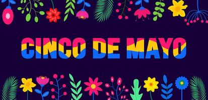 5 May is Cinco De Mayo background template. Holiday concept. use to background, banner, placard, card, and poster design template with text inscription and standard color. illustration. vector