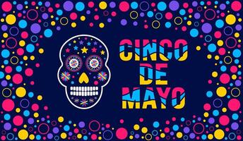 5 May is Cinco De Mayo background template. Holiday concept. use to background, banner, placard, card, and poster design template with text inscription and standard color. illustration. vector