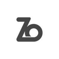 ZO, OZ, Z AND O Abstract initial monogram letter alphabet logo design vector