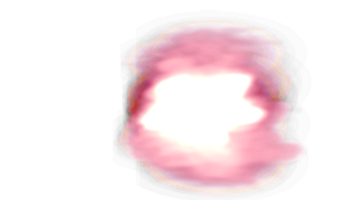 un rosado nube en un transparente antecedentes png