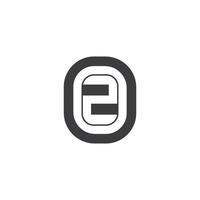 ZO, OZ, Z AND O Abstract initial monogram letter alphabet logo design vector