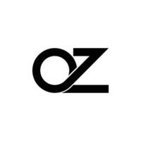 ZO, OZ, Z AND O Abstract initial monogram letter alphabet logo design vector