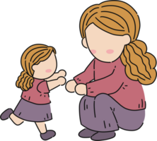 mother and daughter clipart png