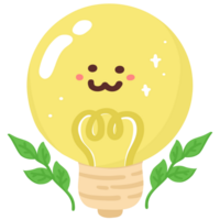 Eco-Friendly light bulb illustration png