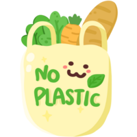 Recycle bags with fresh vegetable png