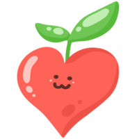 Heart of tree illustration png