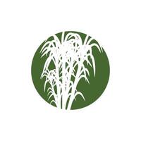 Sugarcane logo template symbol design vector
