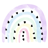 pastel boho arcs en ciel. scandinave impression pour bébé douche, garderie, salle de jeux, anniversaire, enfants fête et autre. png