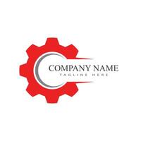 Gear logo template symbol design vector