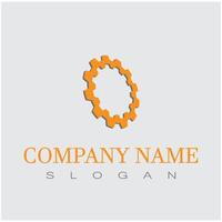 Gear logo template symbol design vector