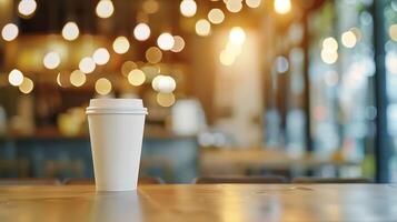 Blur coffee shop or cafe restaurant with abstract bokeh light image backgroundFor montage product display or design key visual layout, photo