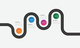 infografía ciudad la carretera Pro elementos vector