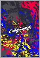 Soccer jersey design for sublimation. Abstract background with sport pattern. vector