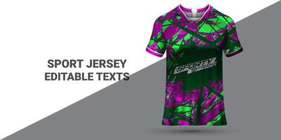 Deportes jersey modelo Deportes camiseta diseño Deportes jersey diseño uniforme concepto vector