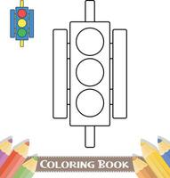 Children's Trace and Color vector