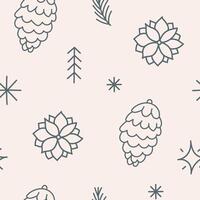 acogedor invierno - Navidad sin costura modelo - digital papel - mano dibujado ilustración - linda elementos - textil diseño vector