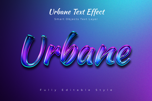 urbain texte style effet maquette modèle psd