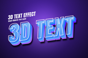 3d texte style effet maquette modèle psd