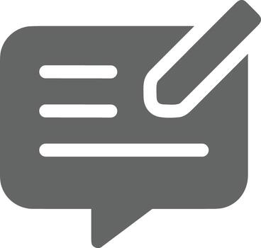 Comment icon image for element design of chat and communication symbol vector