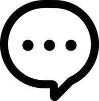 Comment icon image for element design of chat and communication symbol vector