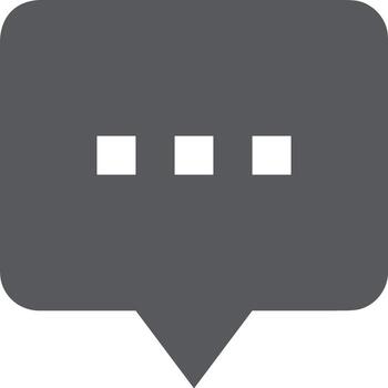 Comment icon image for element design of chat and communication symbol vector