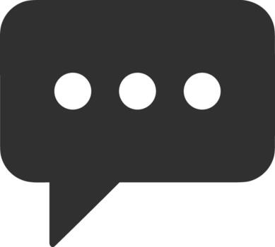 Comment icon symbol image for element design chat and communication vector