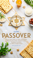 A white background with a plate of food and a star of David psd