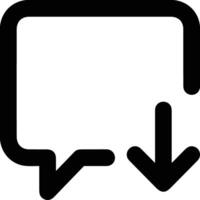 comentario icono símbolo imagen para elemento diseño charla y comunicación vector