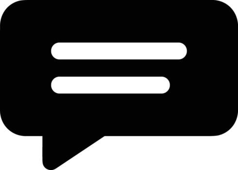 Comment icon symbol image for element design chat and communication vector