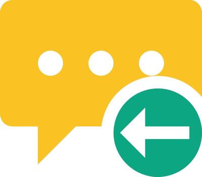 comentario icono imagen para elemento diseño de charla y comunicación símbolo vector