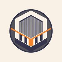 A logo design featuring a hexagonal shape, symbolizing modernity and precision for a company brand, A geometric logo inspired by a barcode, symbolizing tracking and inventory control in logistics vector