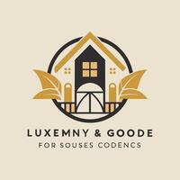 A minimalist logo representing luxury and quality for housing projects, A minimalist logo that captures the essence of e-commerce vector