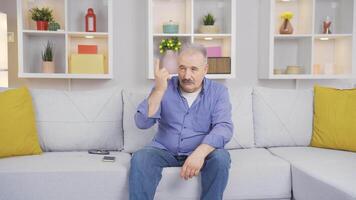 Old man with positive expression. Happy and full of life. video