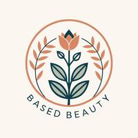 un minimalista logo para el belleza marca establecido belleza exhibiendo elegante tipografía y un sencillo diseño, un minimalista logo para un limpiar belleza marca con un minimalista, basado en texto diseño vector