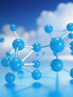 Chemical molecules structure image. photo