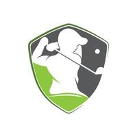 golf logo modelo ilustración icono diseño vector