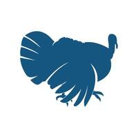 Turkey logo design template, Silhouette Turkey logo vector