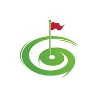 golf logo modelo ilustración icono diseño vector