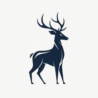 Monochromatic image featuring a deer with antlers in a serene forest setting, A sleek and modern design featuring a car silhouette in a minimalist style vector